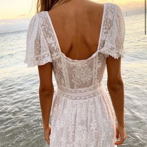 LoveShackFancy Norma Midi Dress